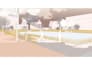 do post digital architectural visualization collage style